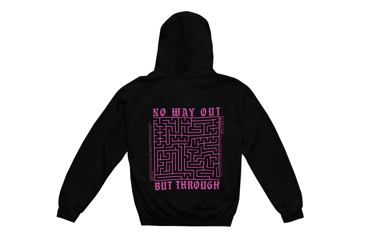 Labyrinth Feelings Pink Hoodie