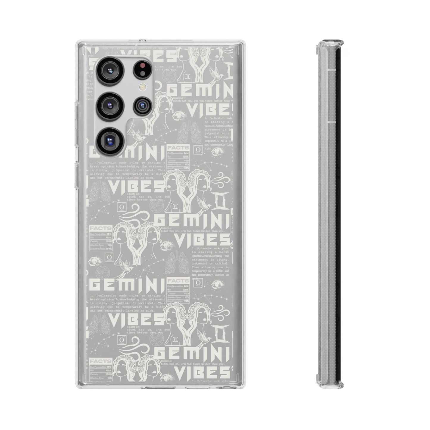 Gemini Clear Phone Case
