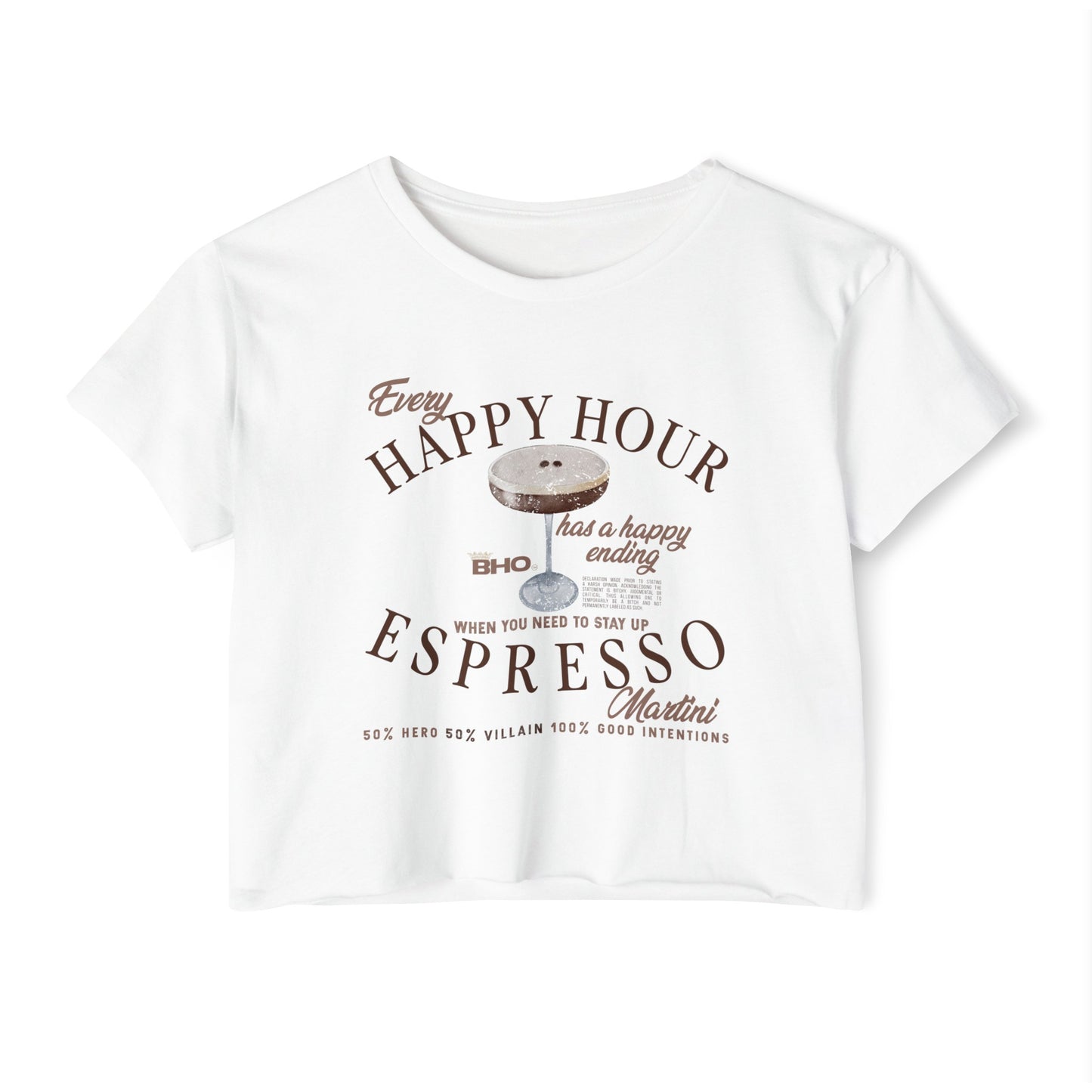 Espresso Martini Crop Tee