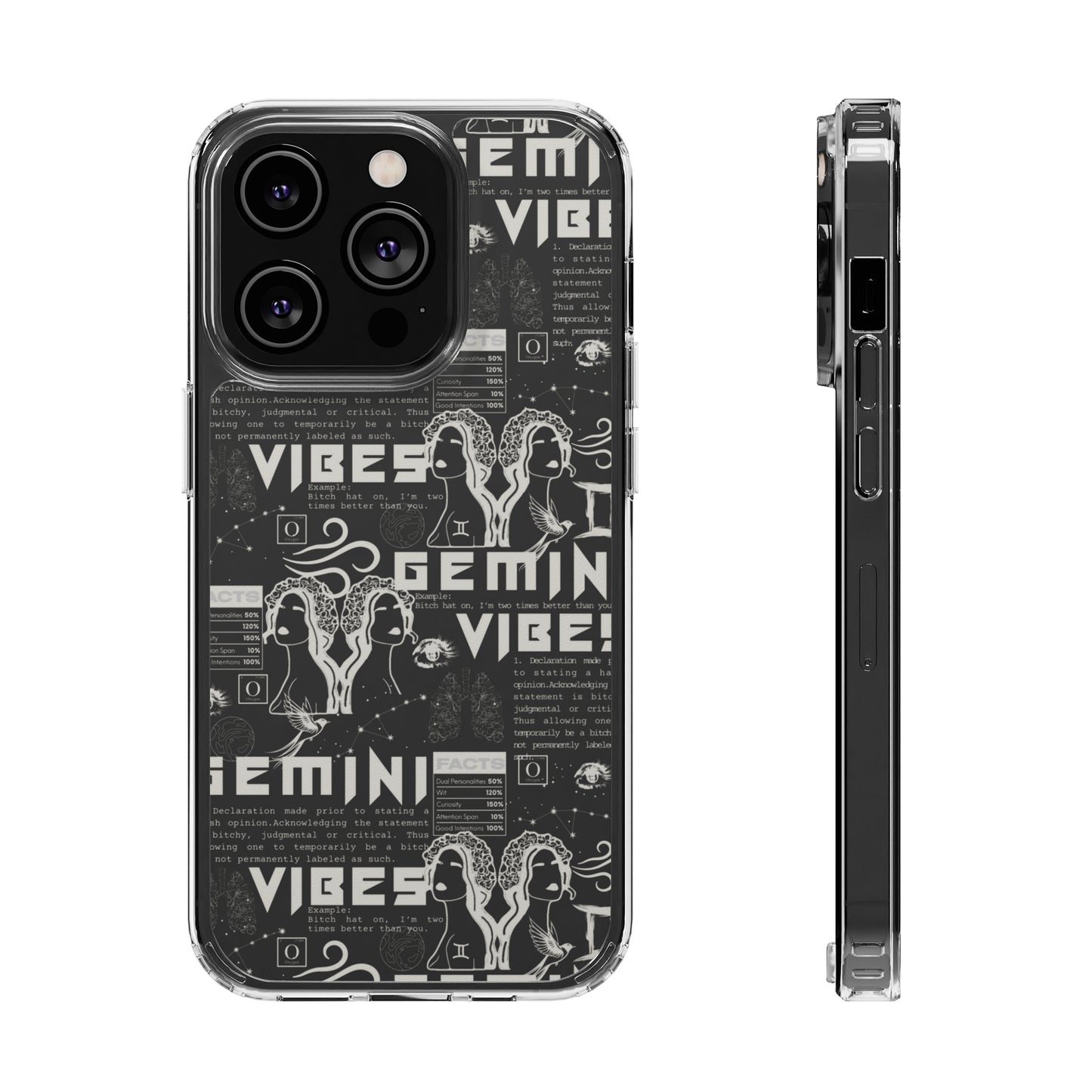 Gemini Clear Phone Case