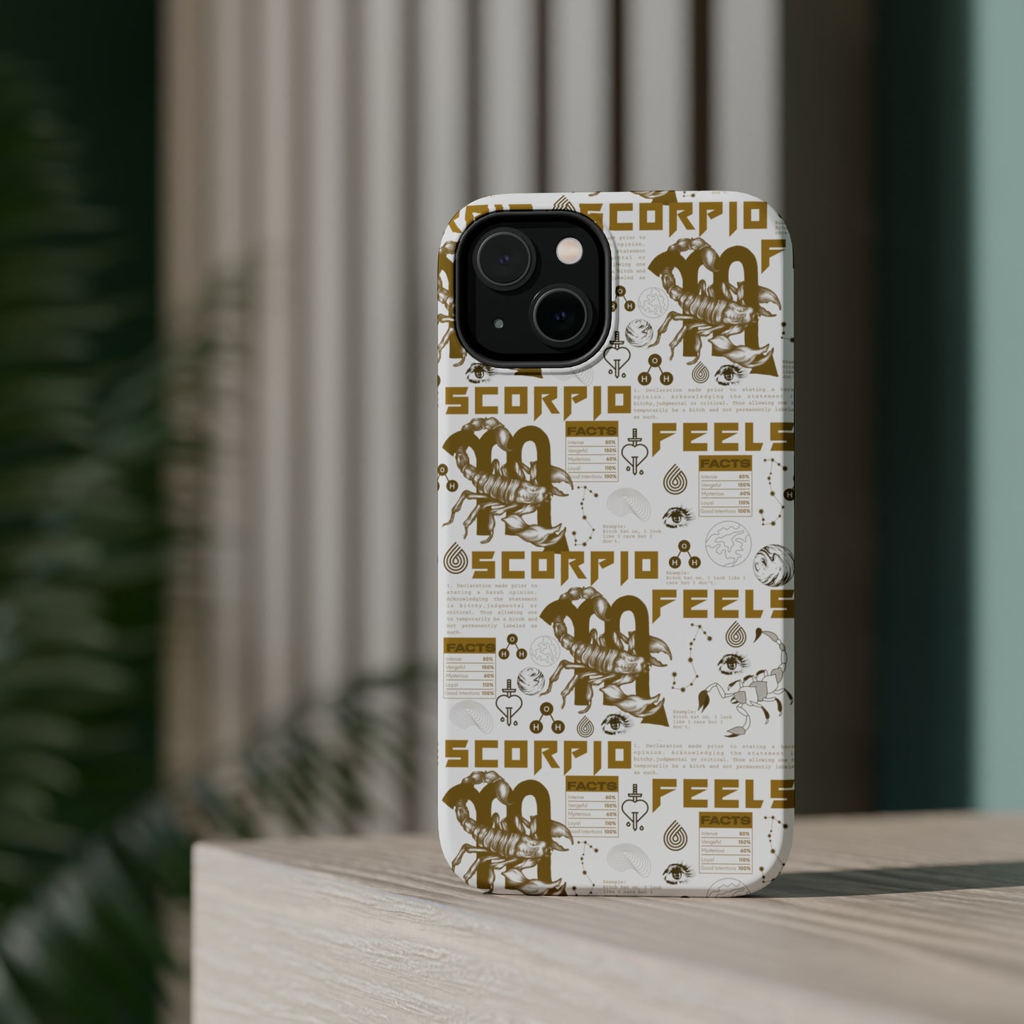 Scorpio White & Gold Phone Case