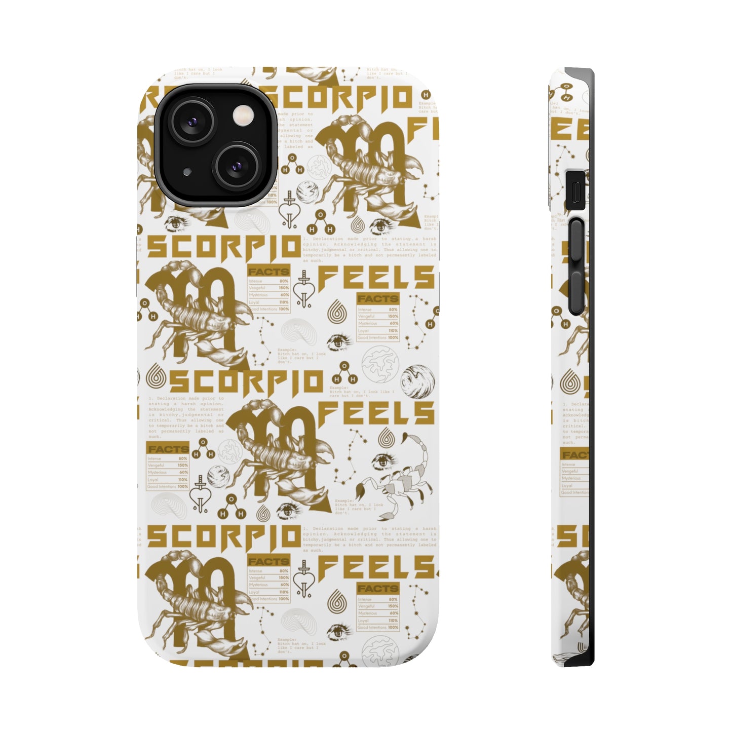 Scorpio White & Gold Phone Case