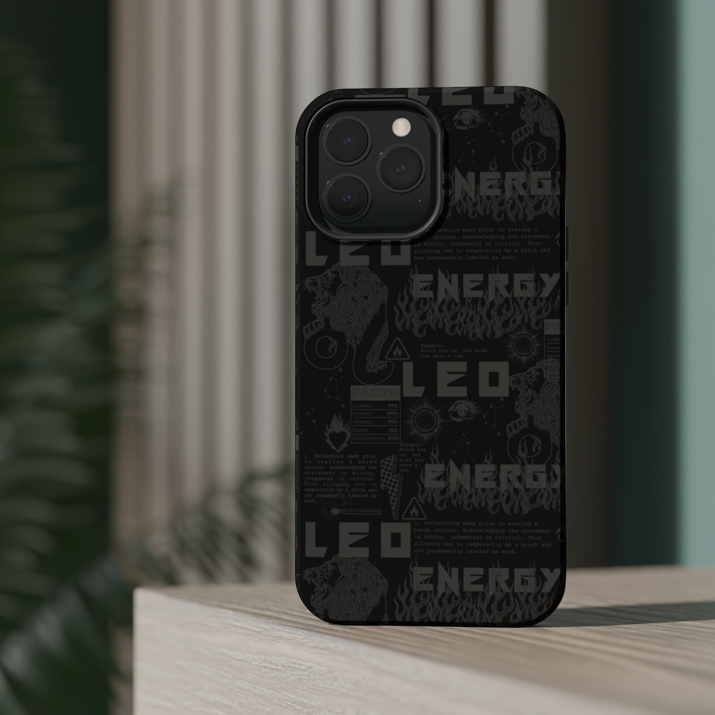 Leo Blackout Phone Case