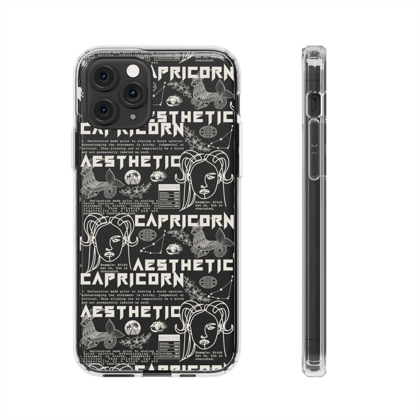Capricorn Clear Phone Case
