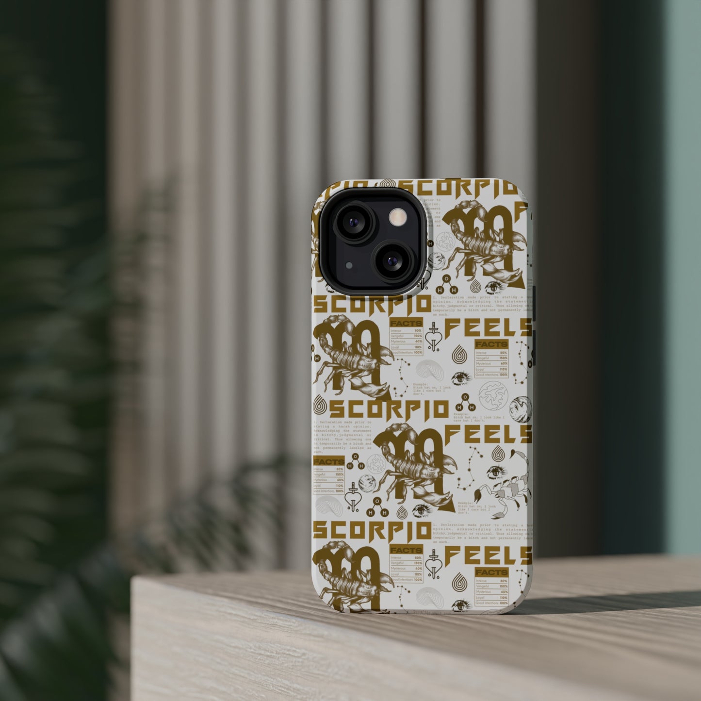 Scorpio White & Gold Phone Case