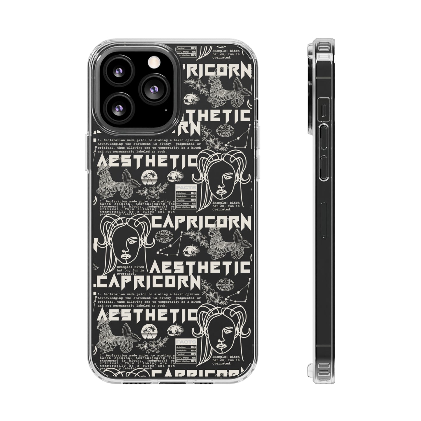 Capricorn Clear Phone Case