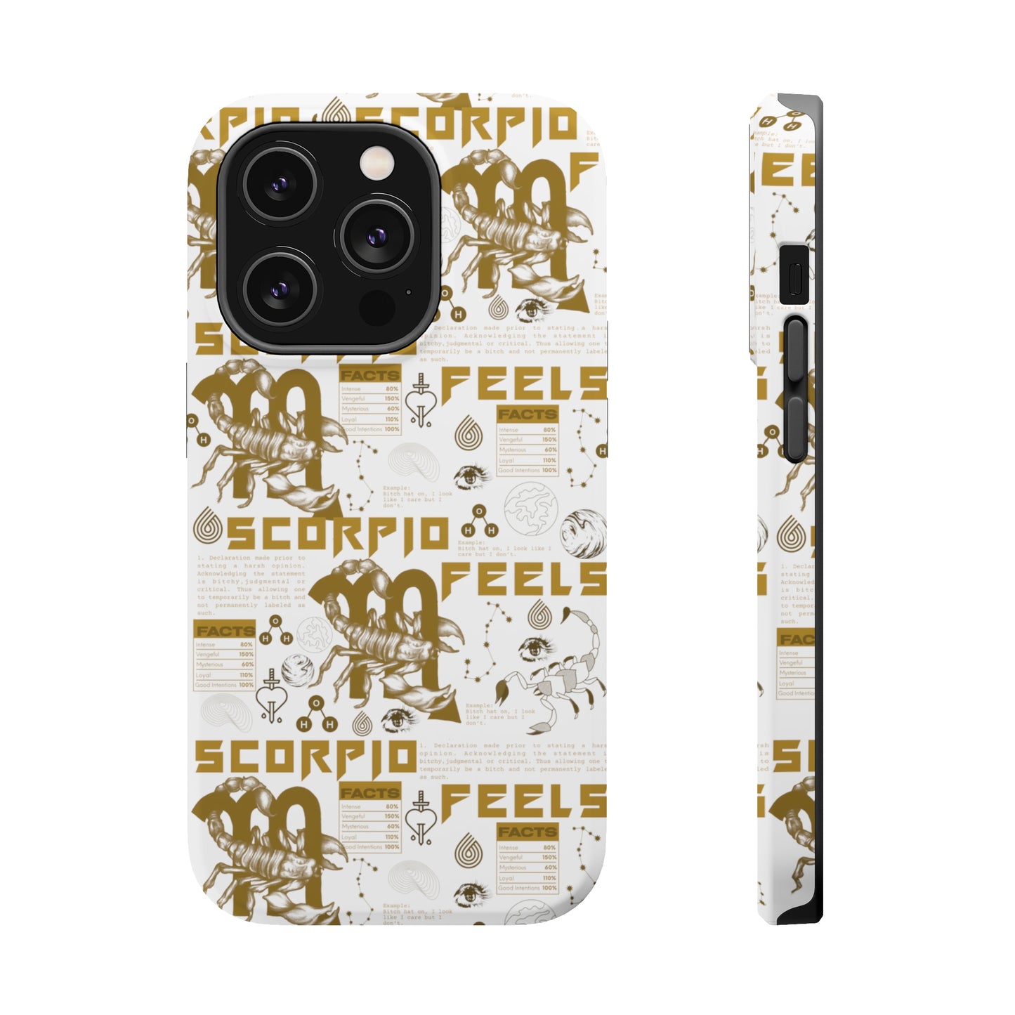 Scorpio White & Gold Phone Case