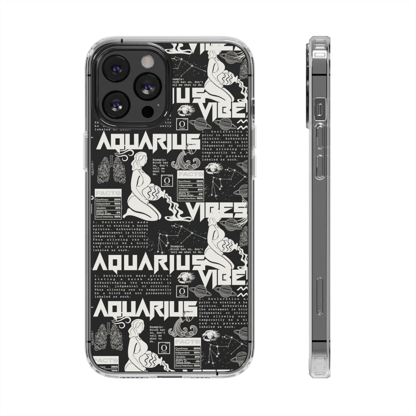Aquarius Clear Phone Case