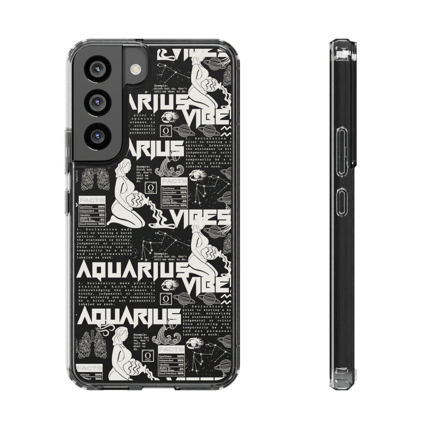 Aquarius Clear Phone Case