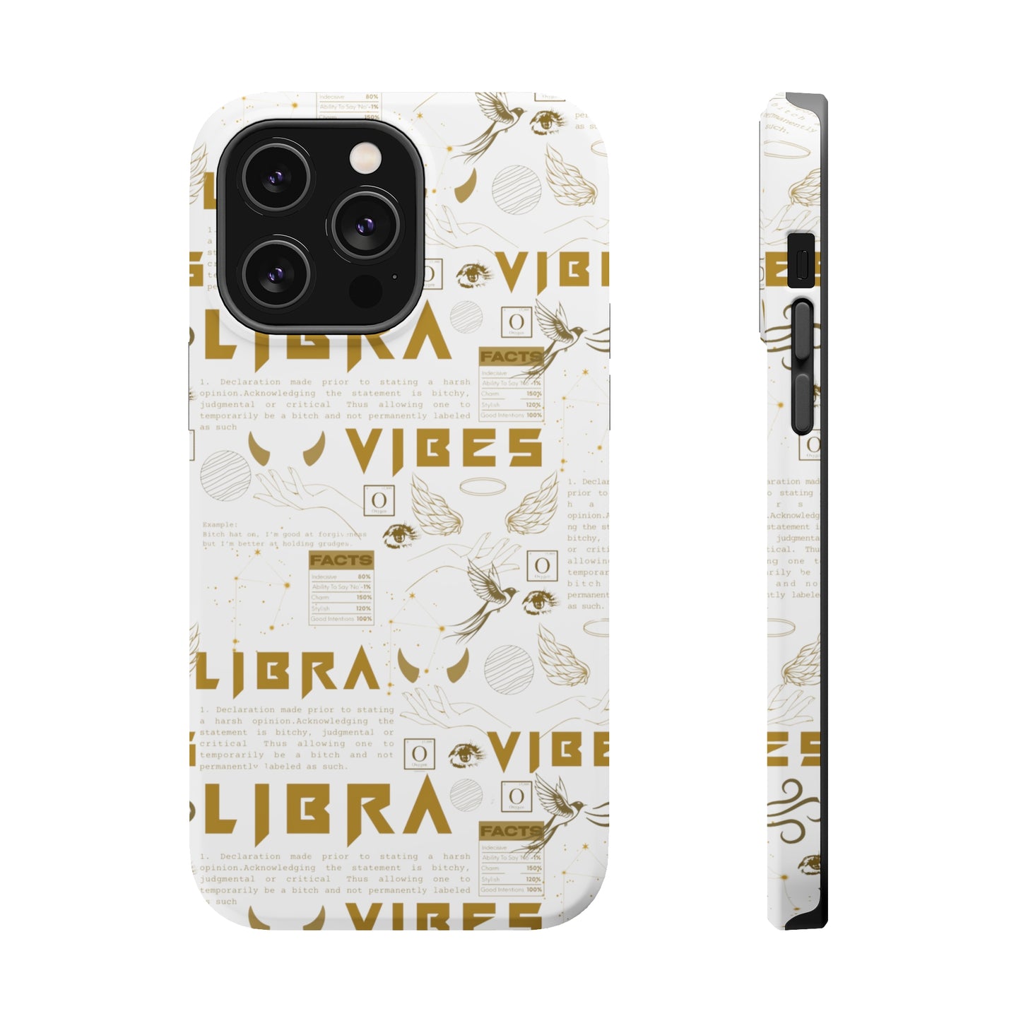 Libra Gold & White Phone Case
