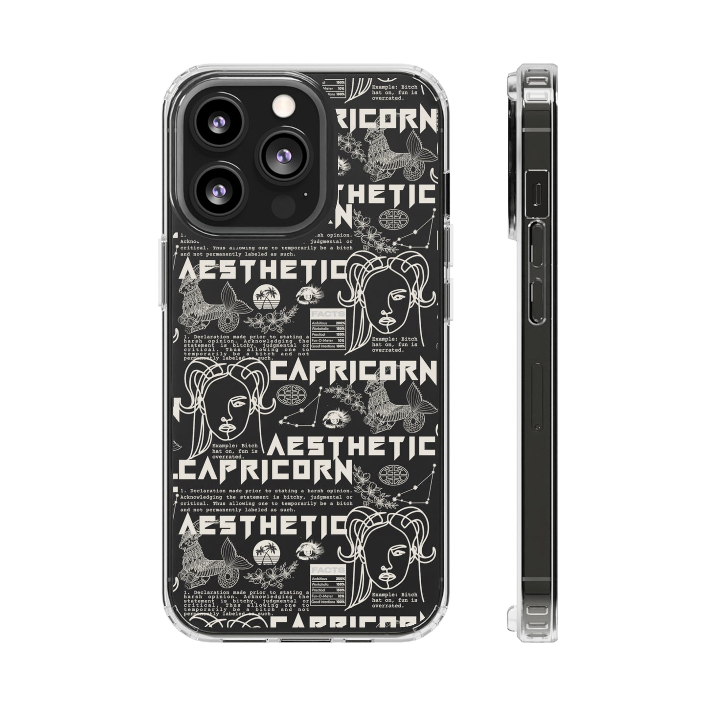 Capricorn Clear Phone Case