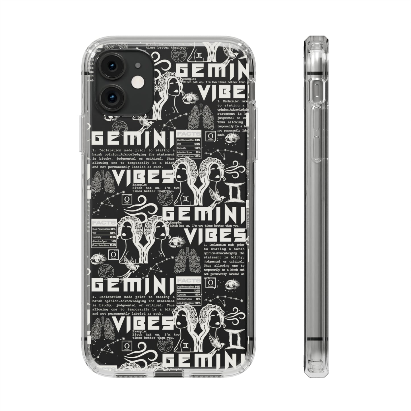 Gemini Clear Phone Case