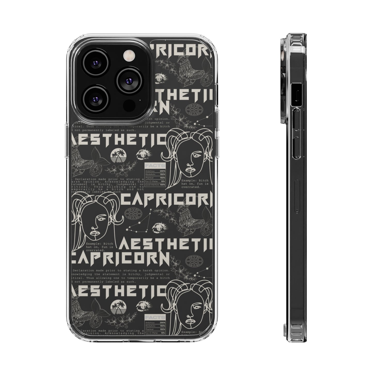 Capricorn Clear Phone Case