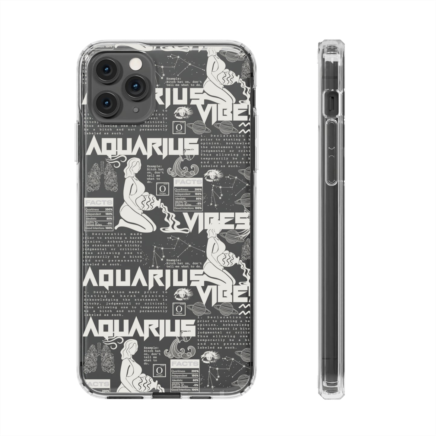 Aquarius Clear Phone Case