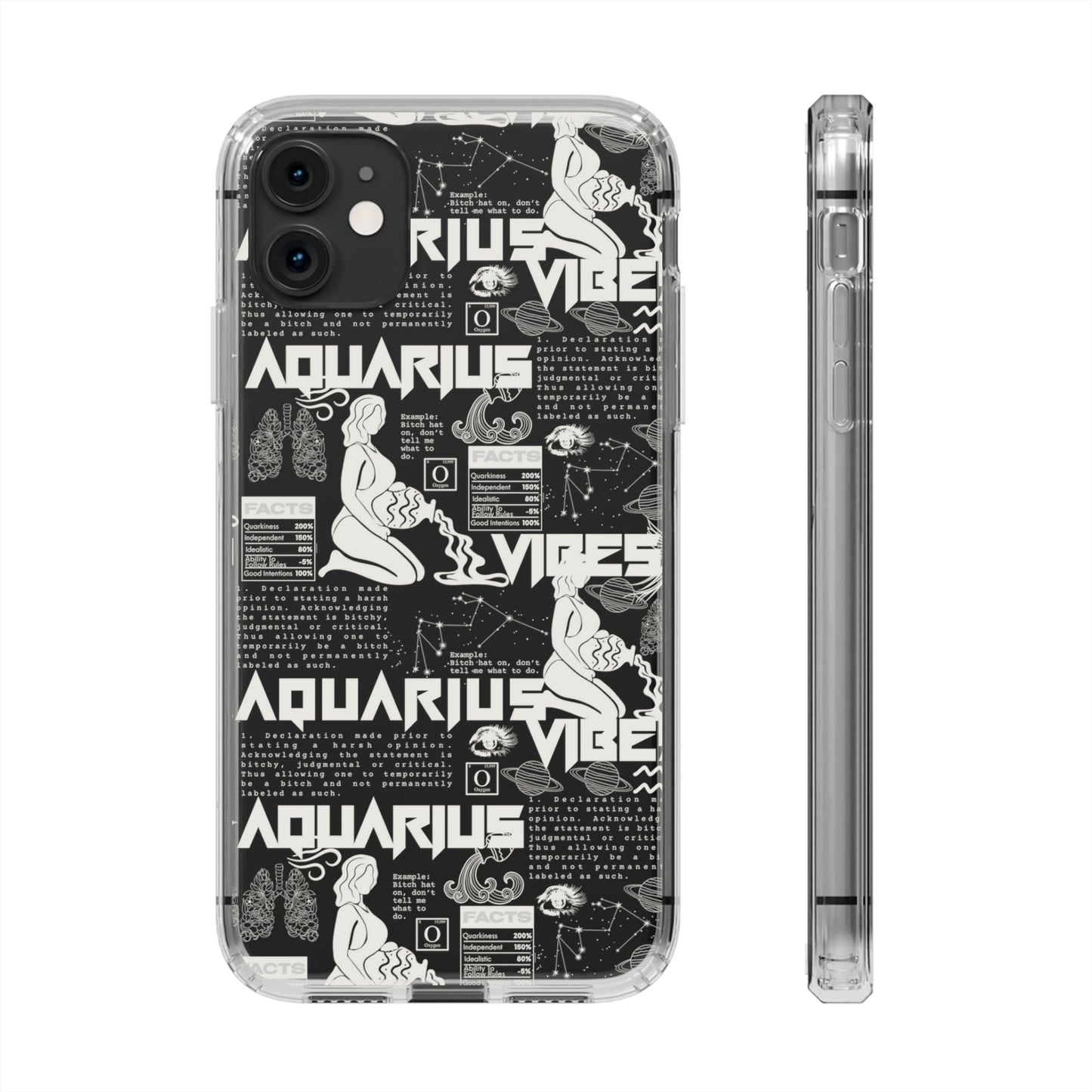Aquarius Clear Phone Case