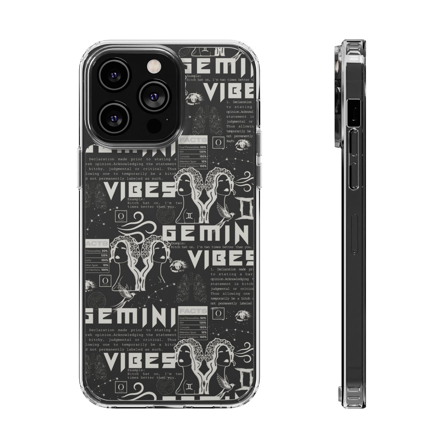 Gemini Clear Phone Case