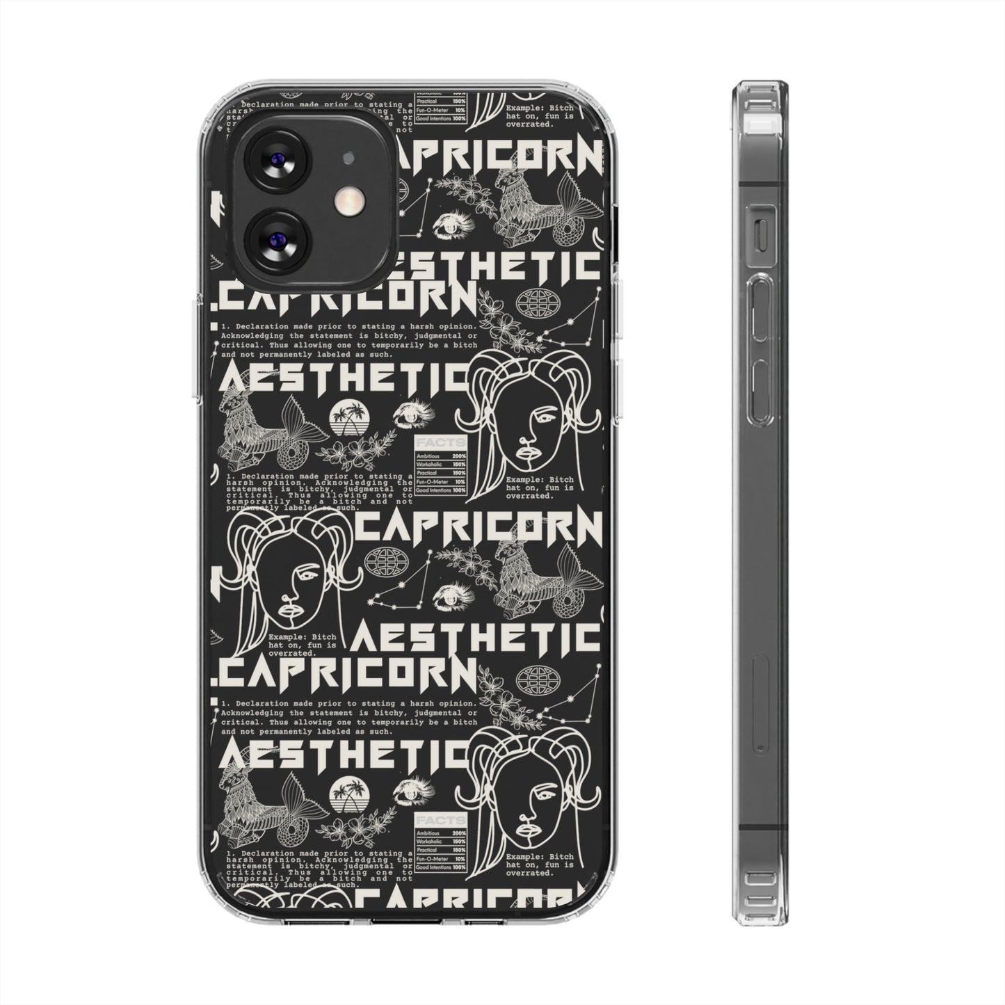 Capricorn Clear Phone Case