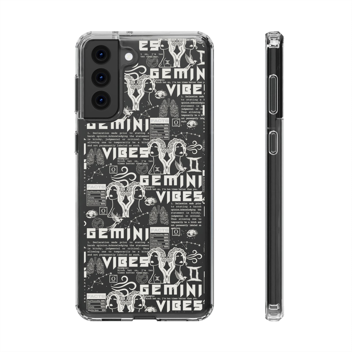 Gemini Clear Phone Case
