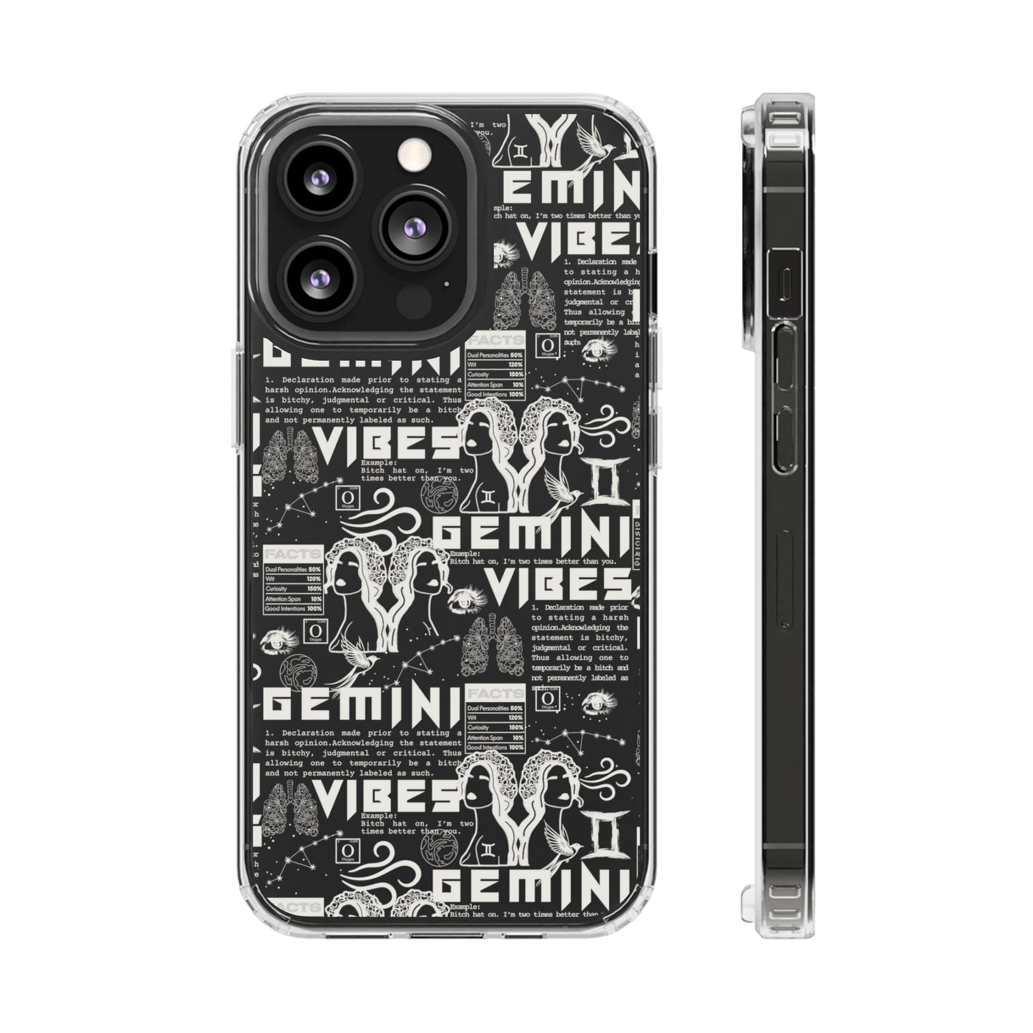 Gemini Clear Phone Case