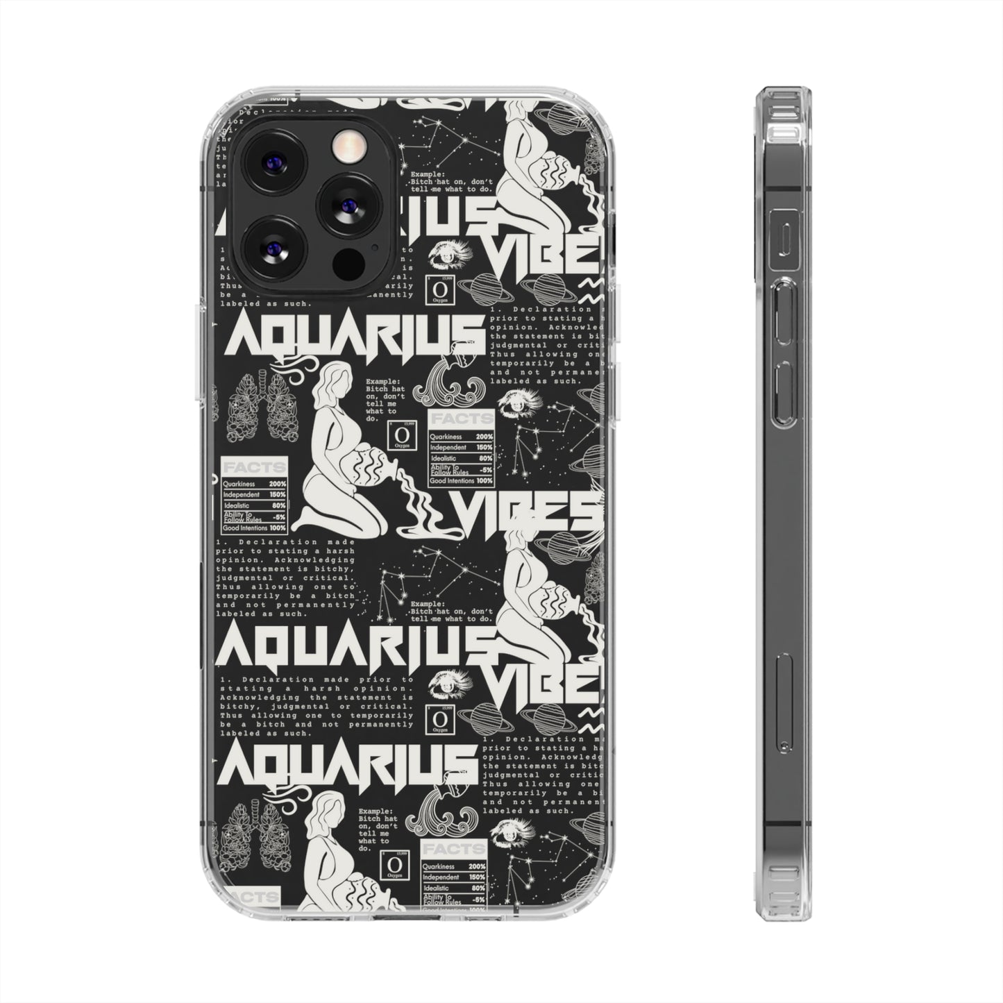 Aquarius Clear Phone Case