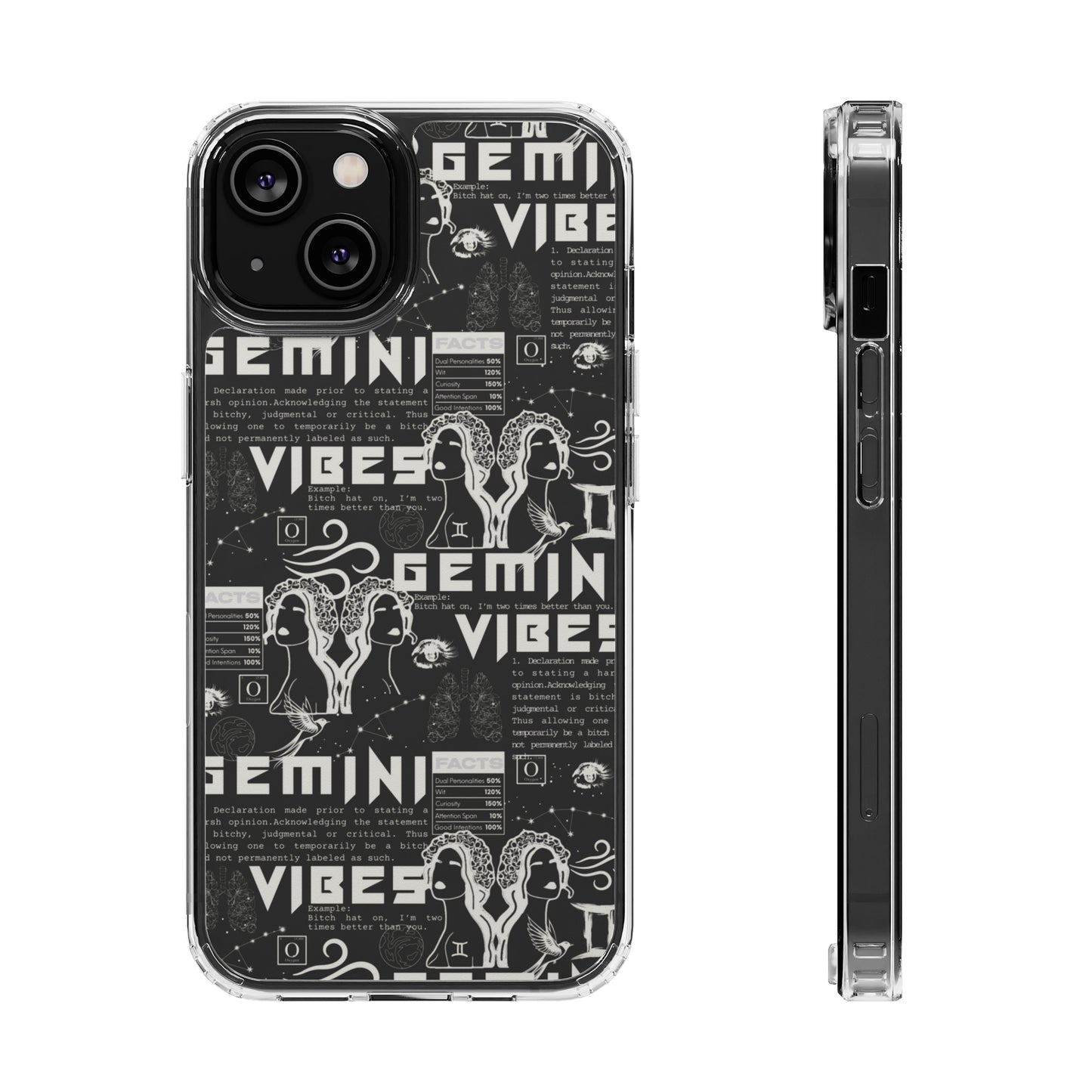 Gemini Clear Phone Case