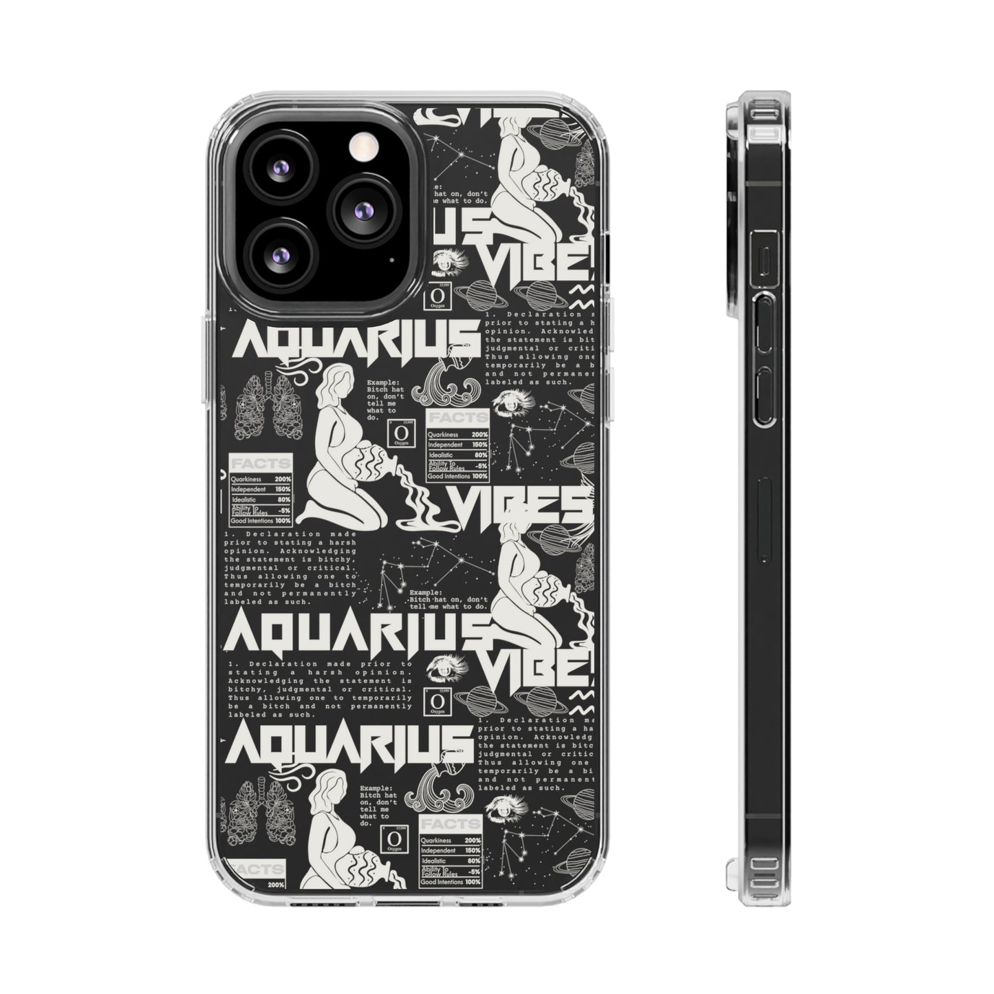 Aquarius Clear Phone Case