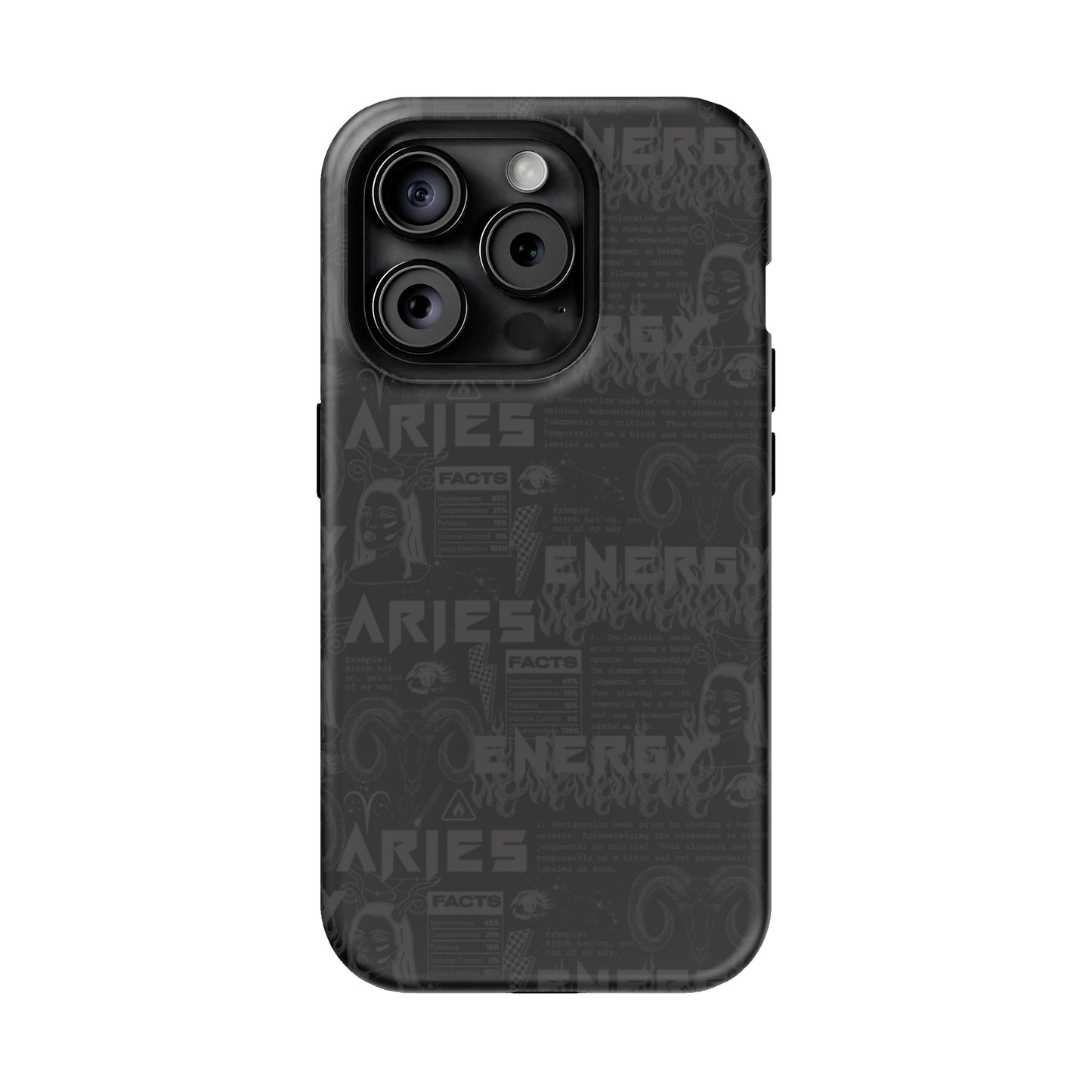 Aries Blackout Phone Case