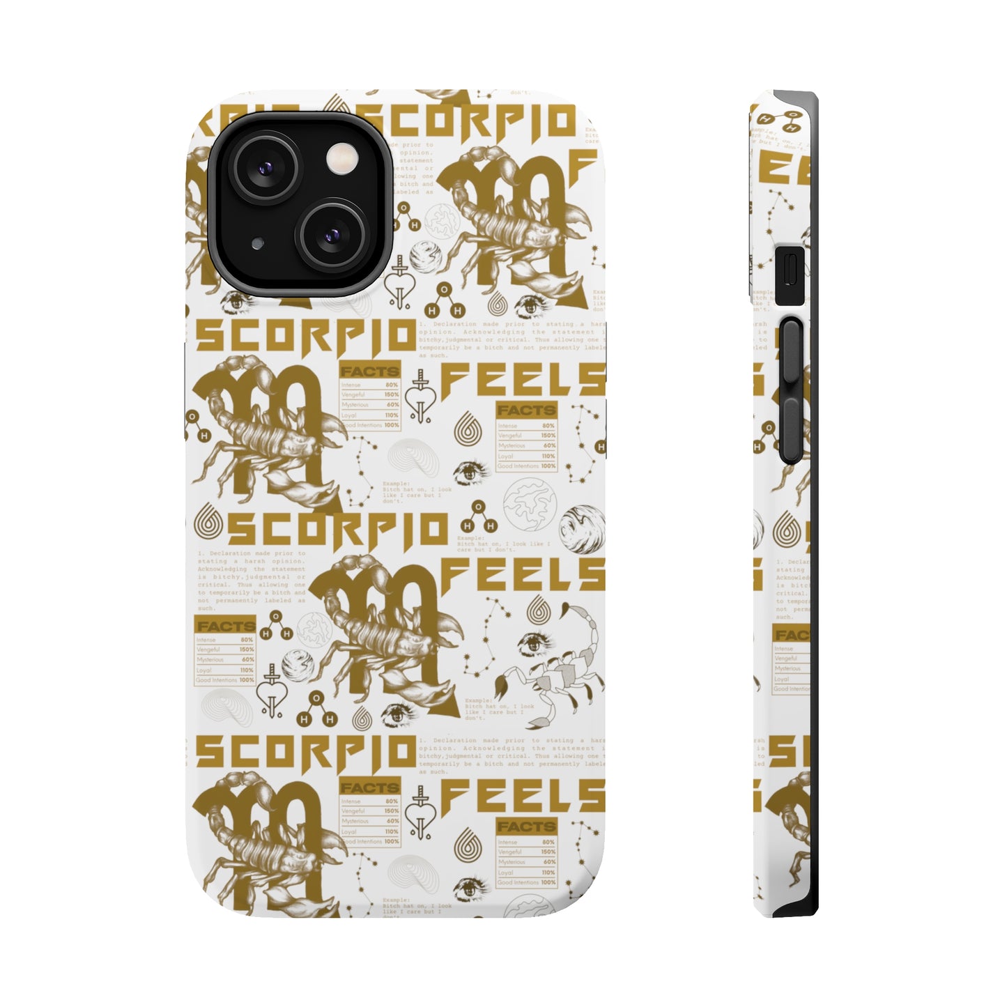 Scorpio White & Gold Phone Case