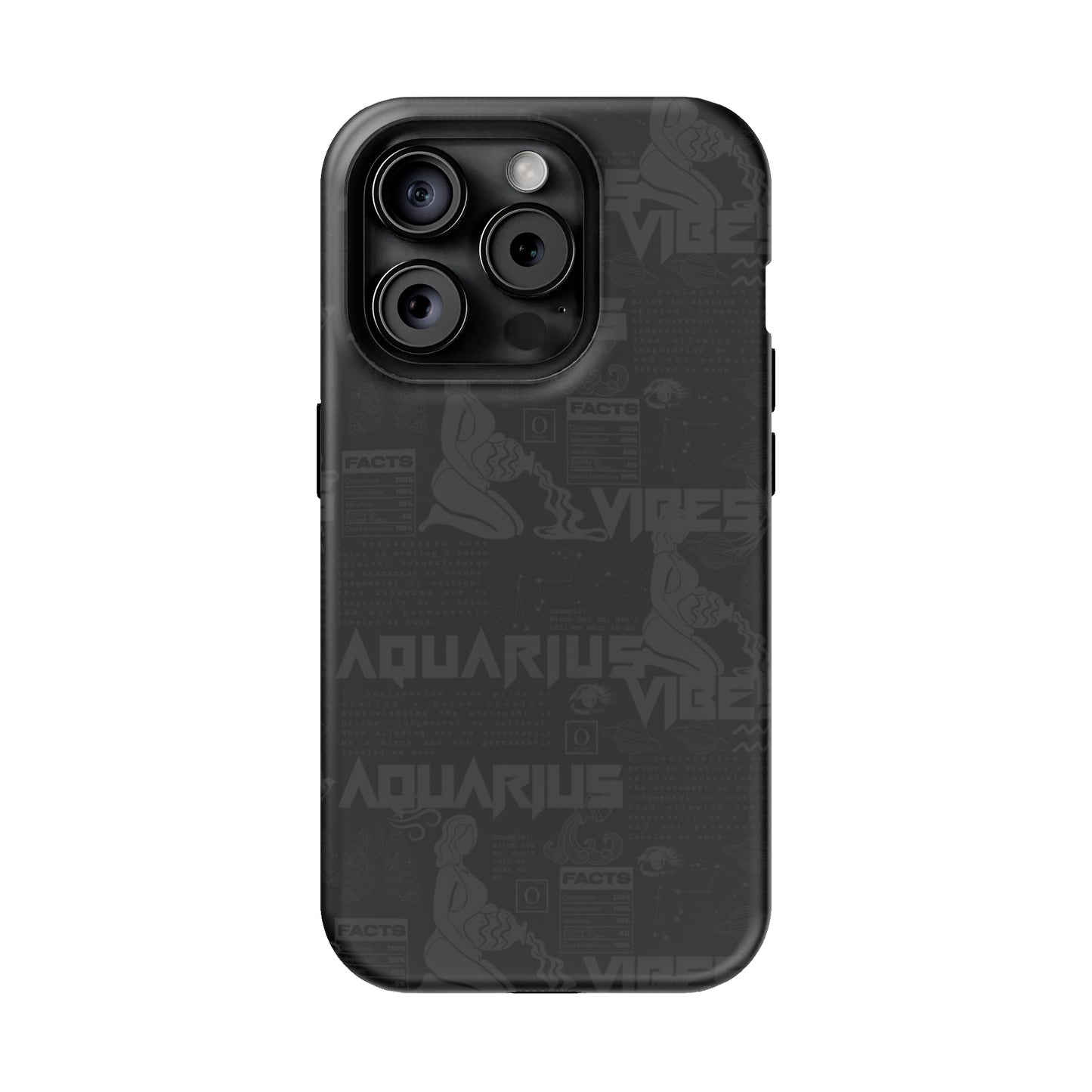 Aquarius Blackout Phone Case