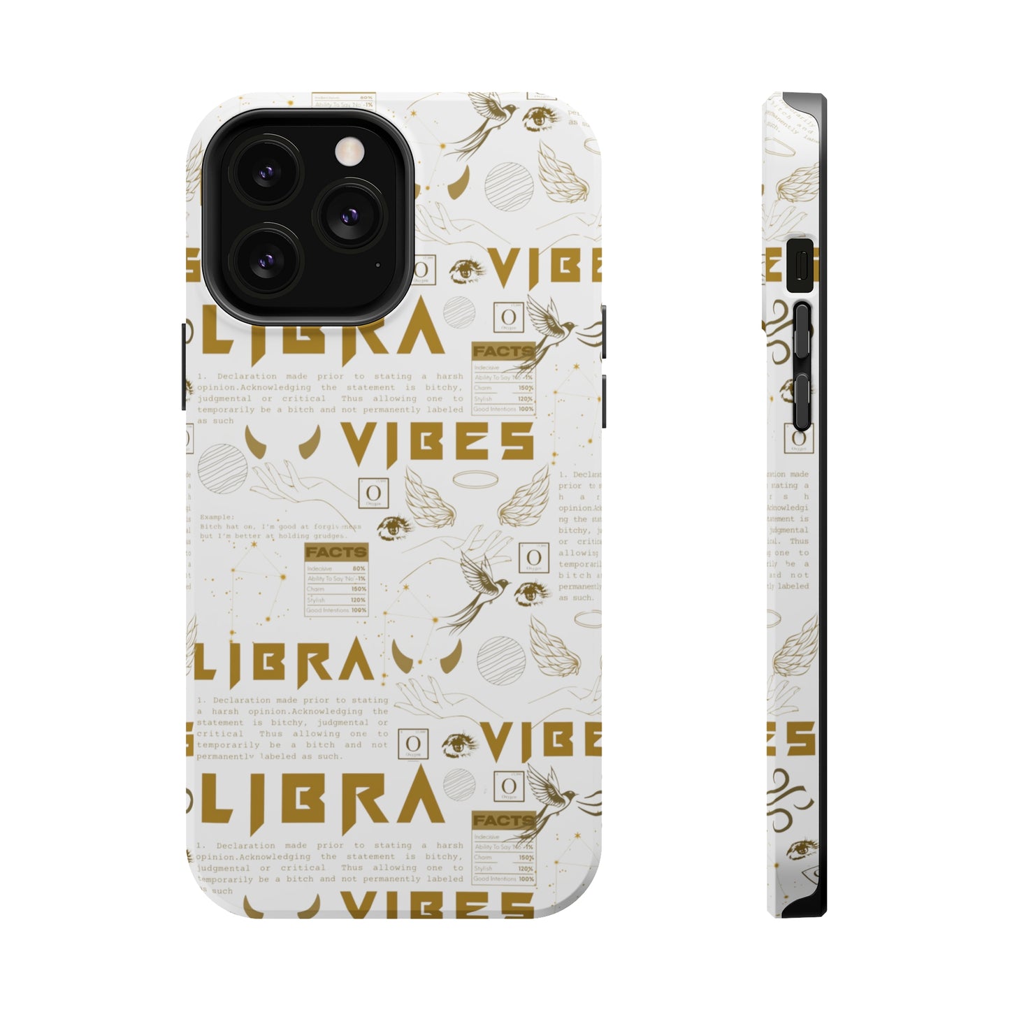 Libra Gold & White Phone Case