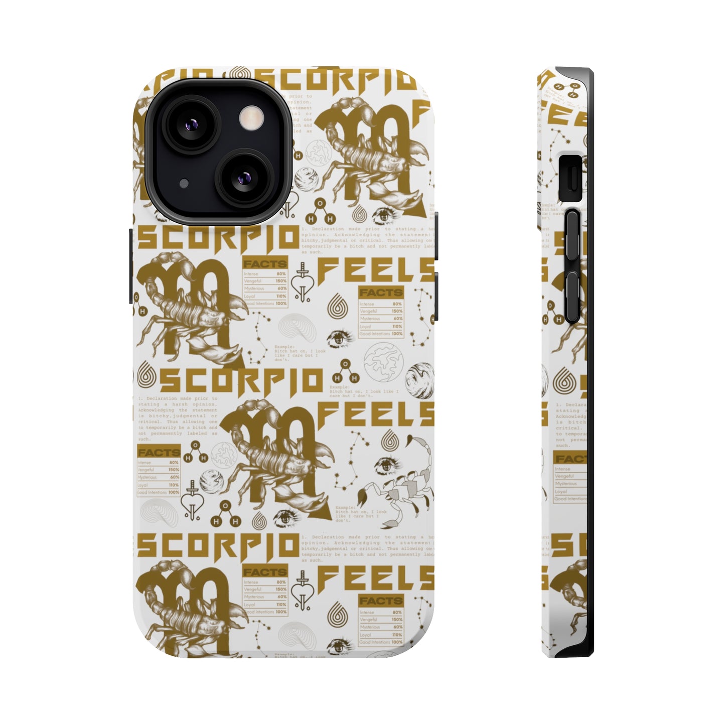 Scorpio White & Gold Phone Case