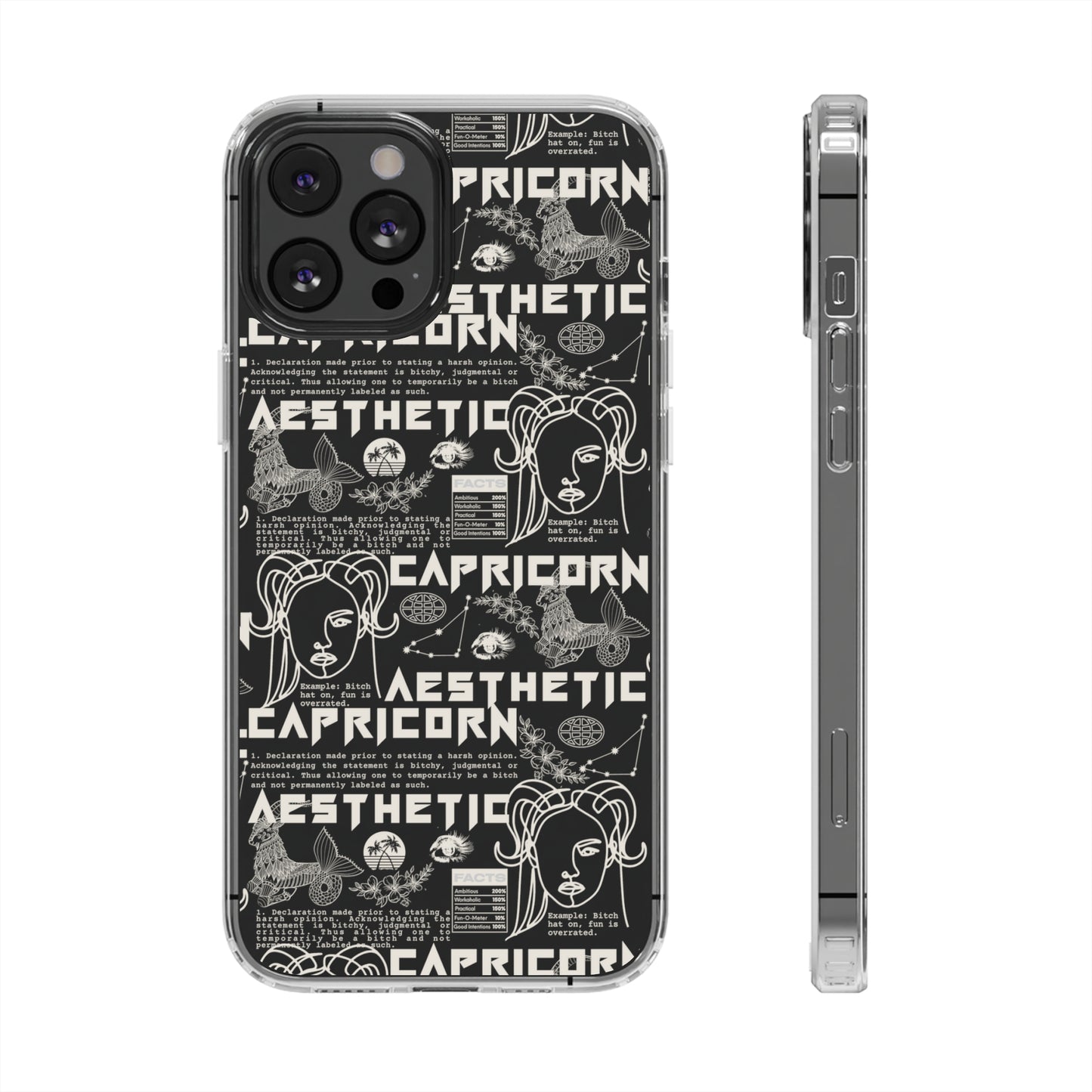 Capricorn Clear Phone Case