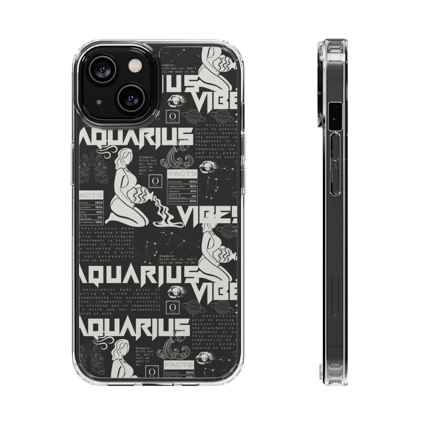 Aquarius Clear Phone Case
