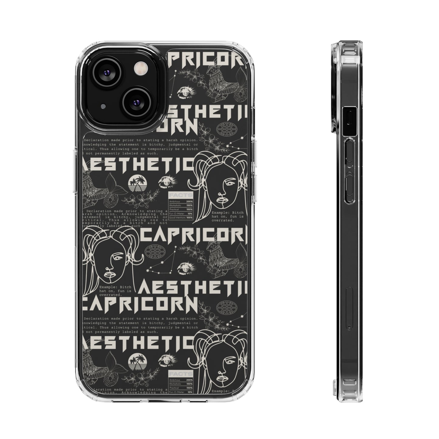Capricorn Clear Phone Case