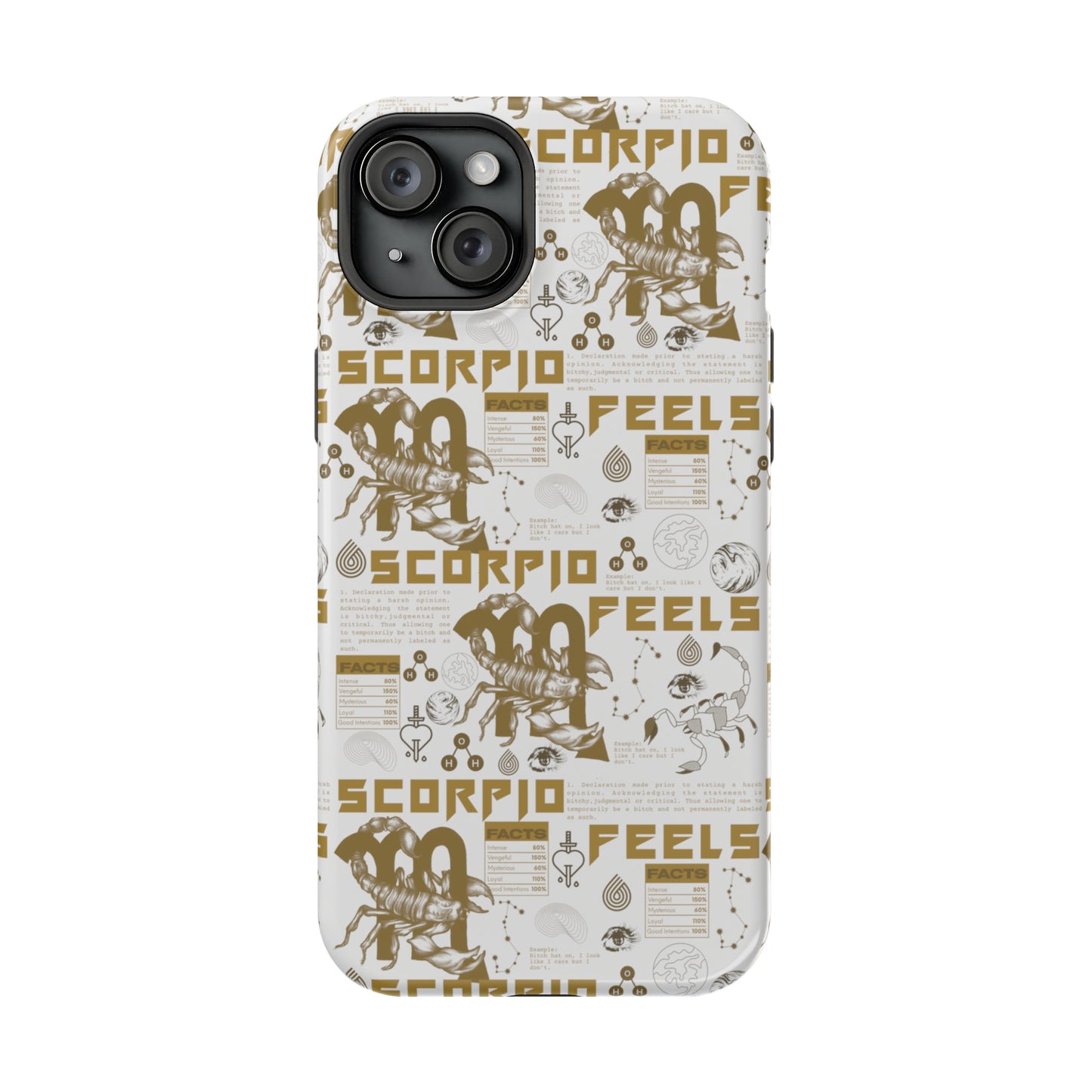 Scorpio White & Gold Phone Case