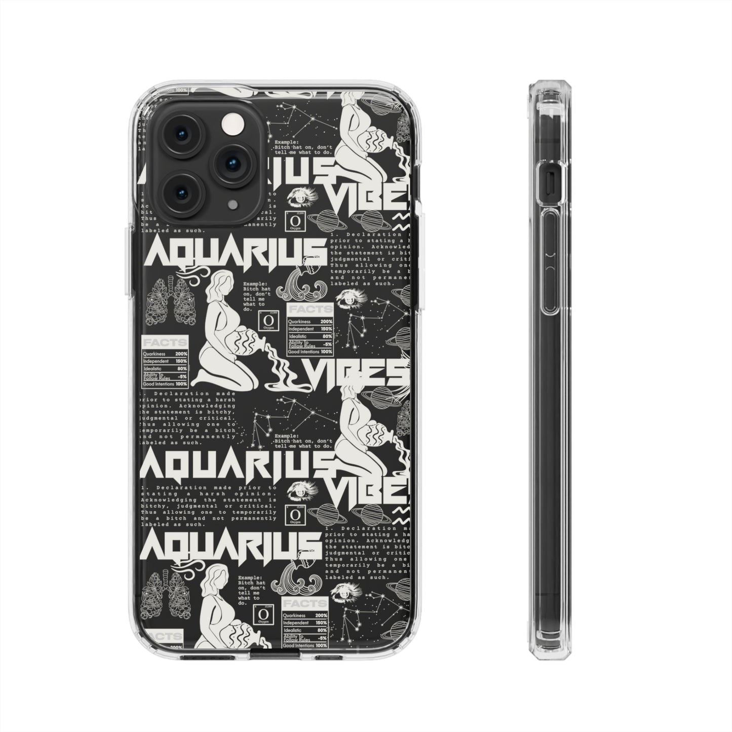 Aquarius Clear Phone Case