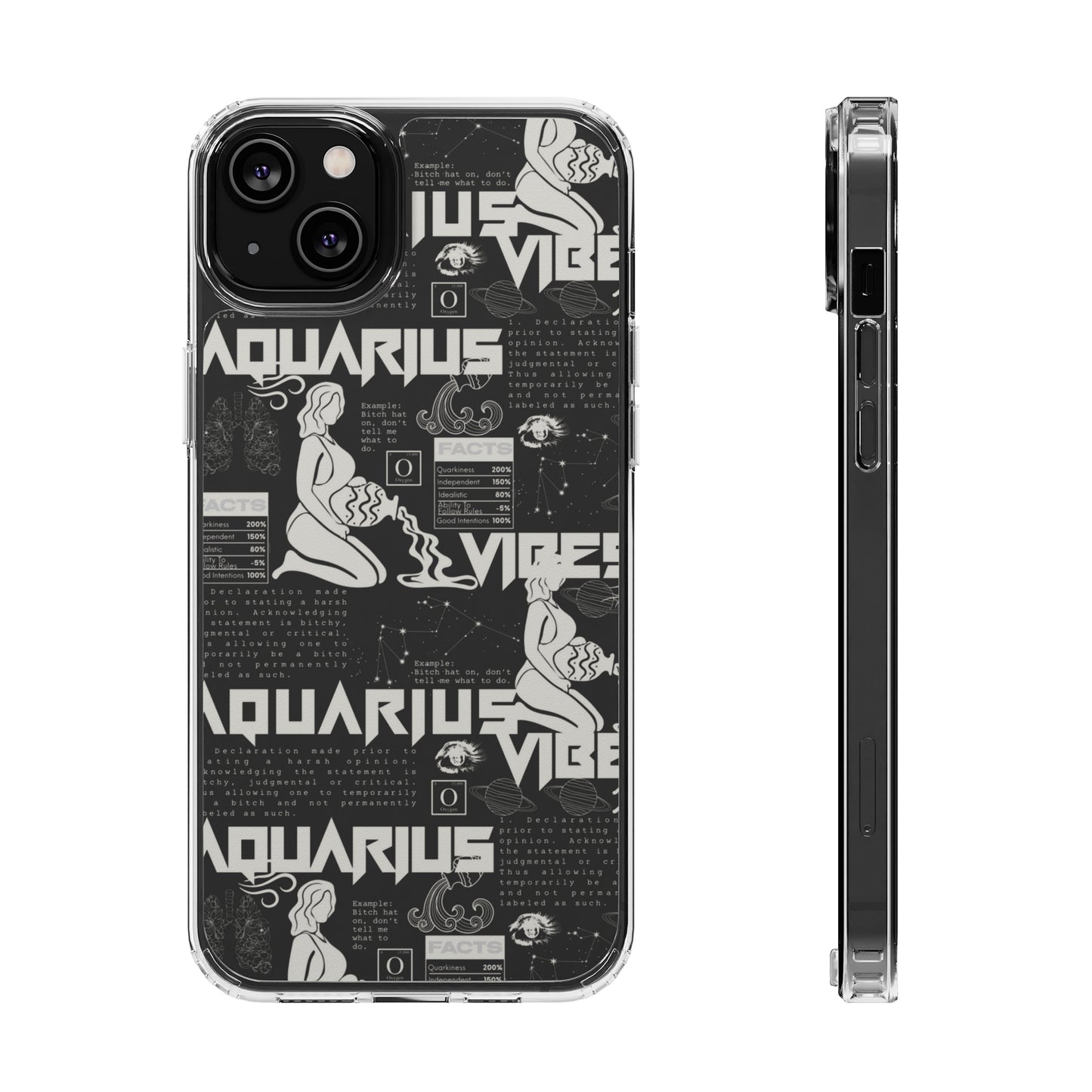 Aquarius Clear Phone Case