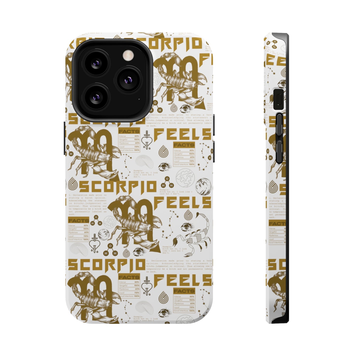 Scorpio White & Gold Phone Case