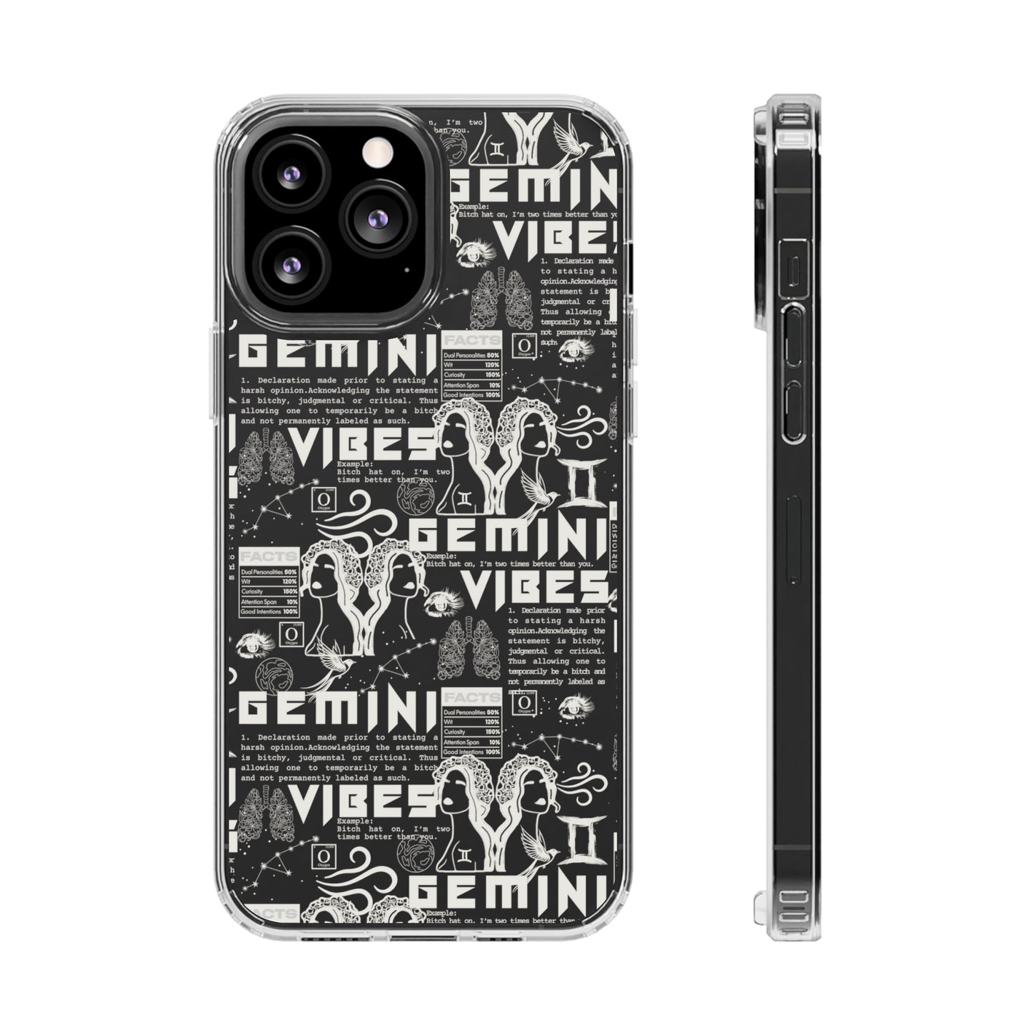 Gemini Clear Phone Case
