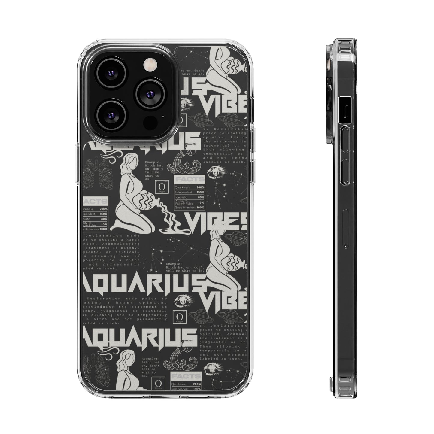 Aquarius Clear Phone Case