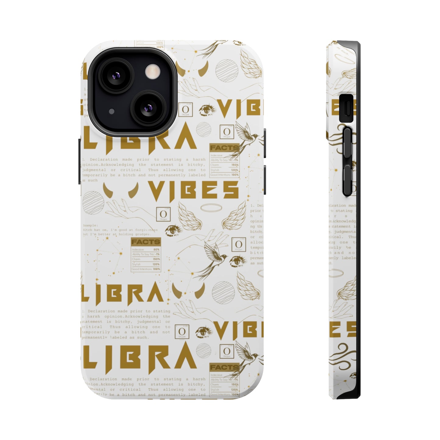 Libra Gold & White Phone Case