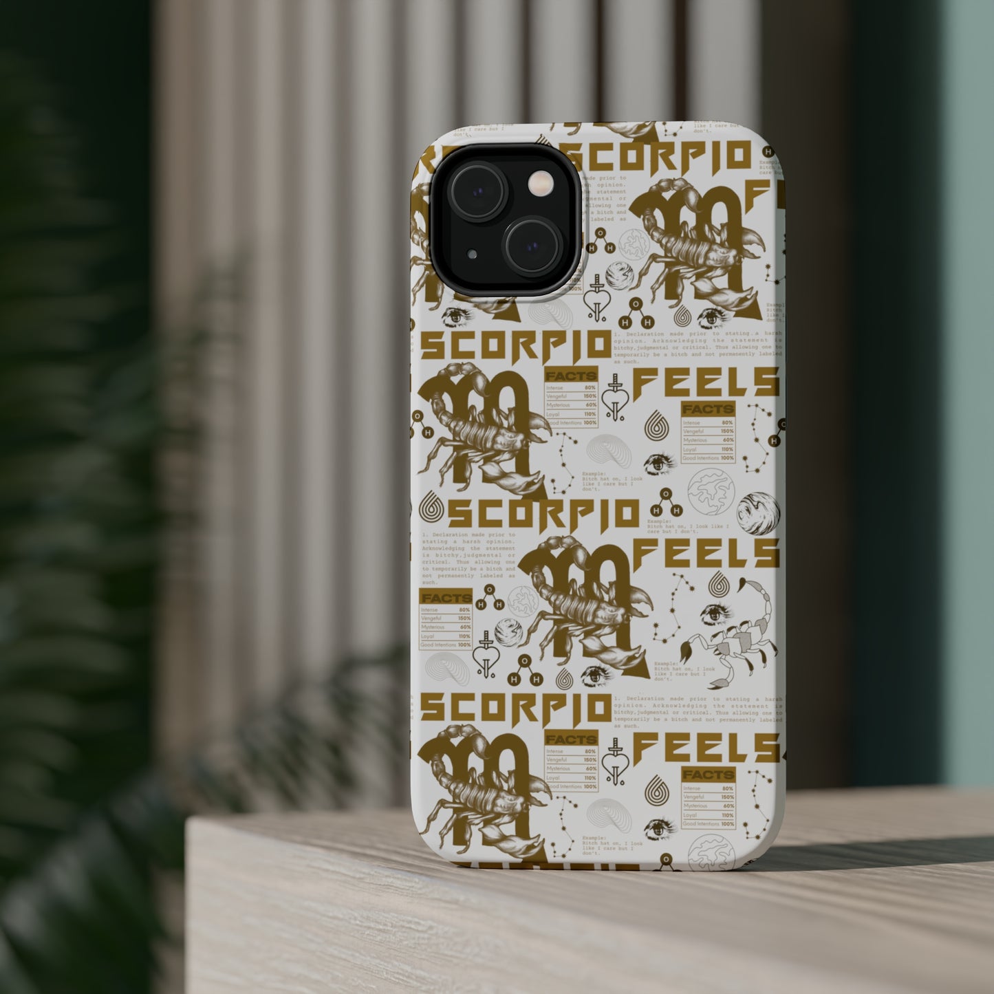 Scorpio White & Gold Phone Case