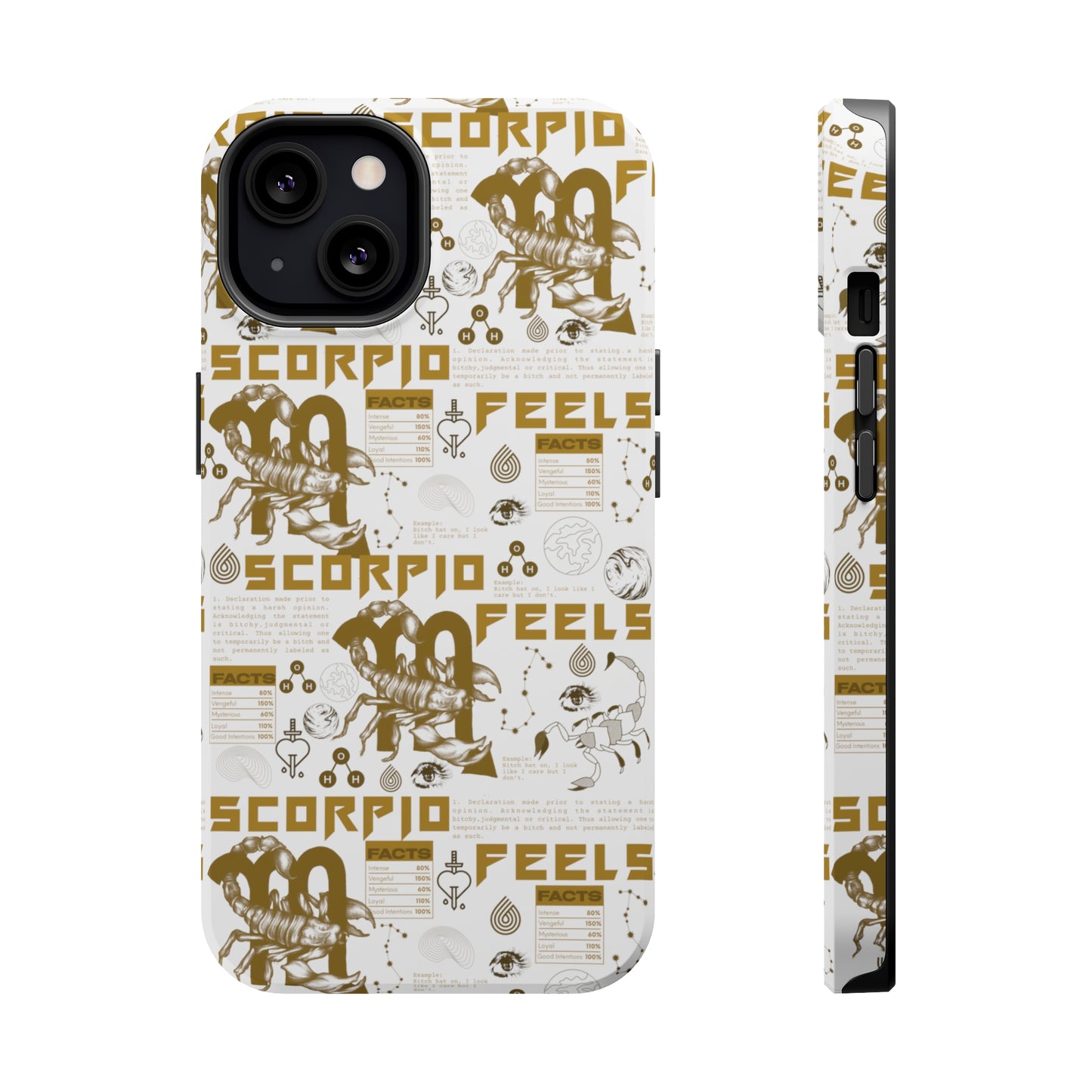 Scorpio White & Gold Phone Case