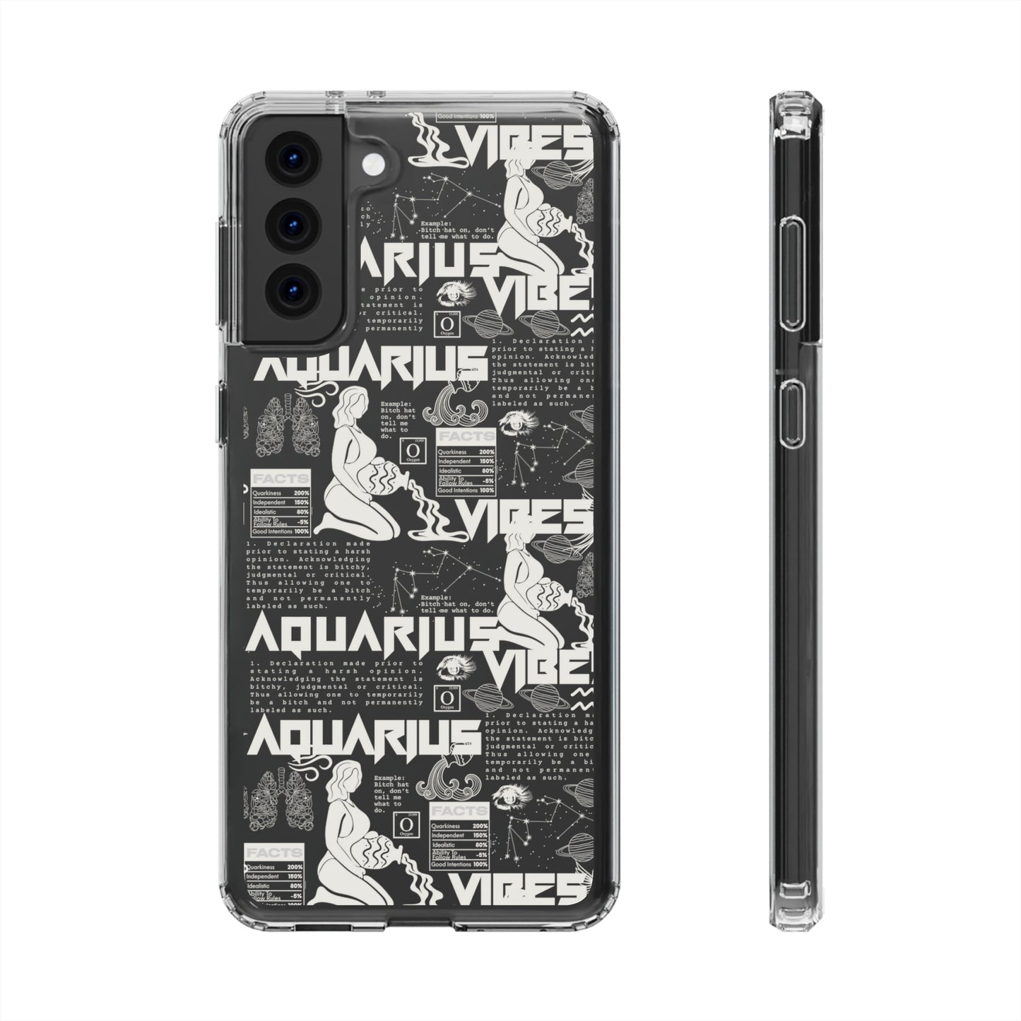 Aquarius Clear Phone Case