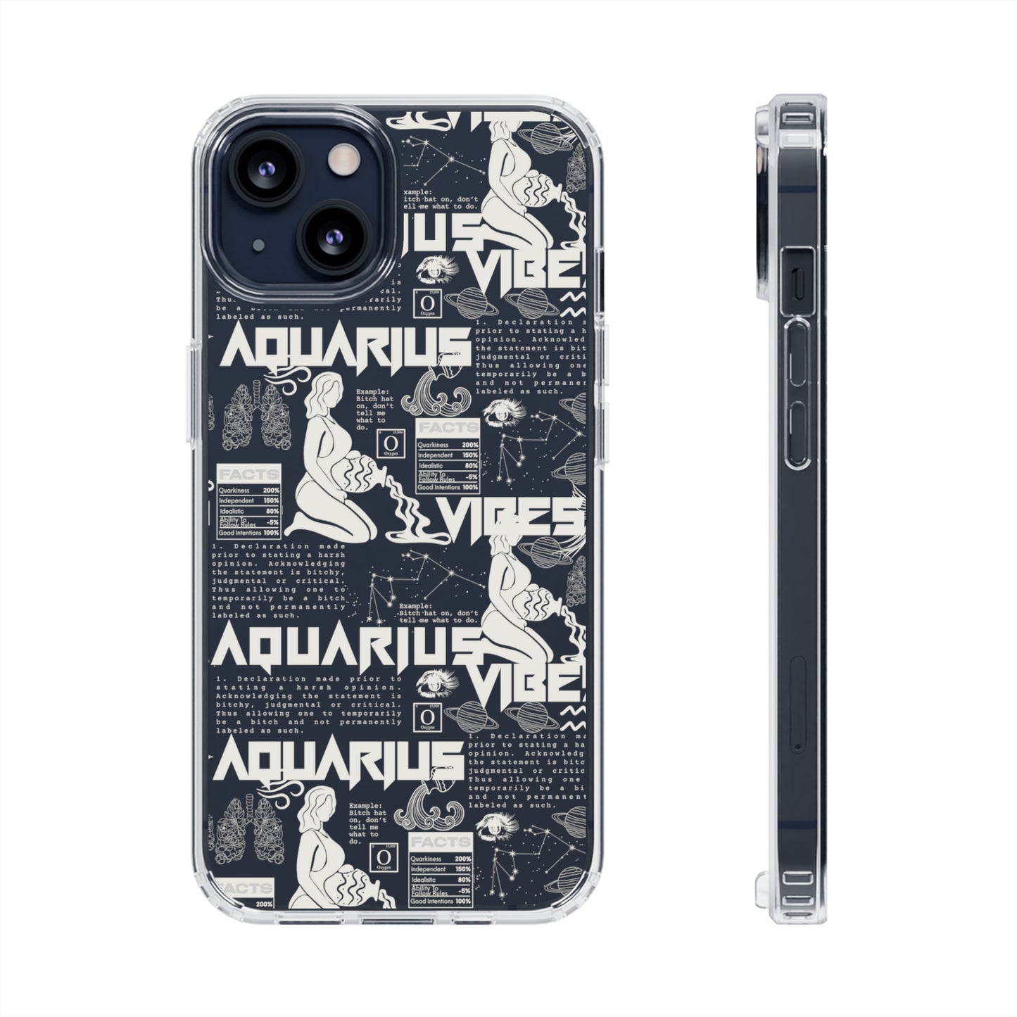 Aquarius Clear Phone Case