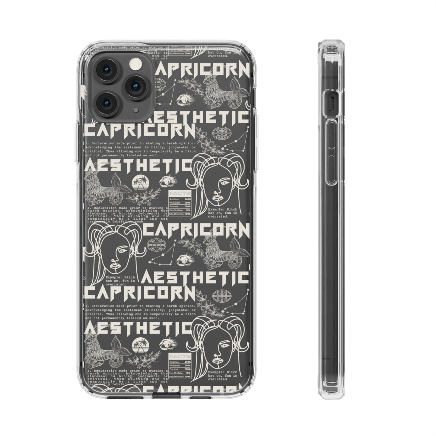 Capricorn Clear Phone Case