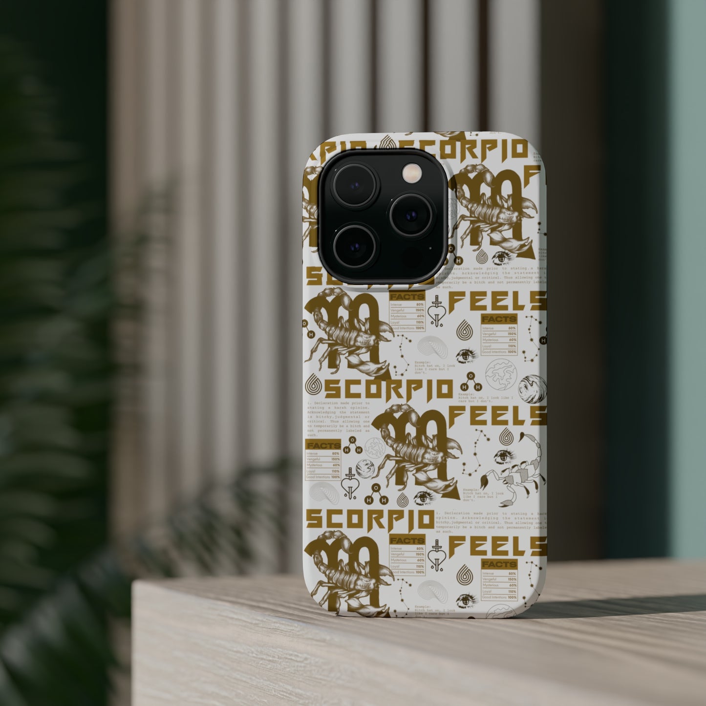 Scorpio White & Gold Phone Case