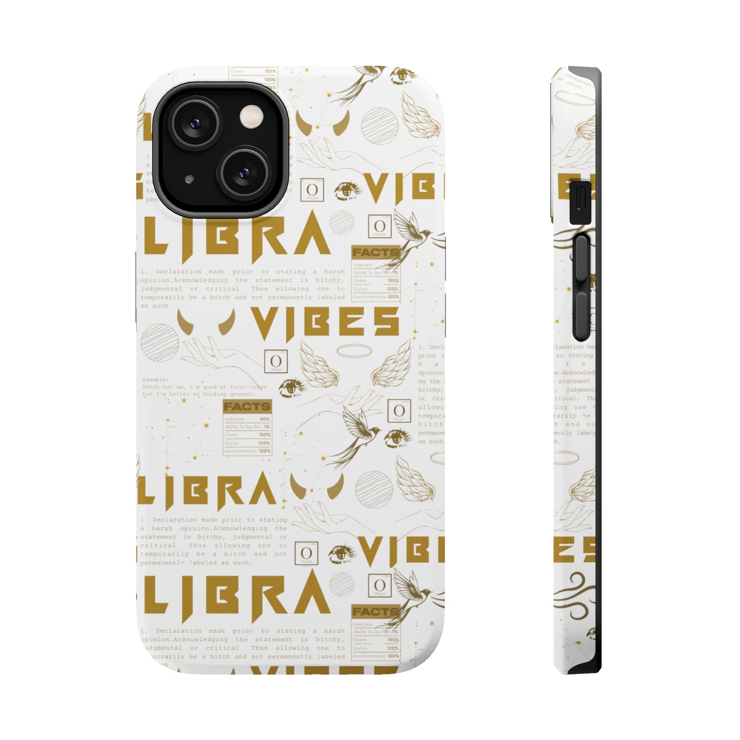 Libra Gold & White Phone Case