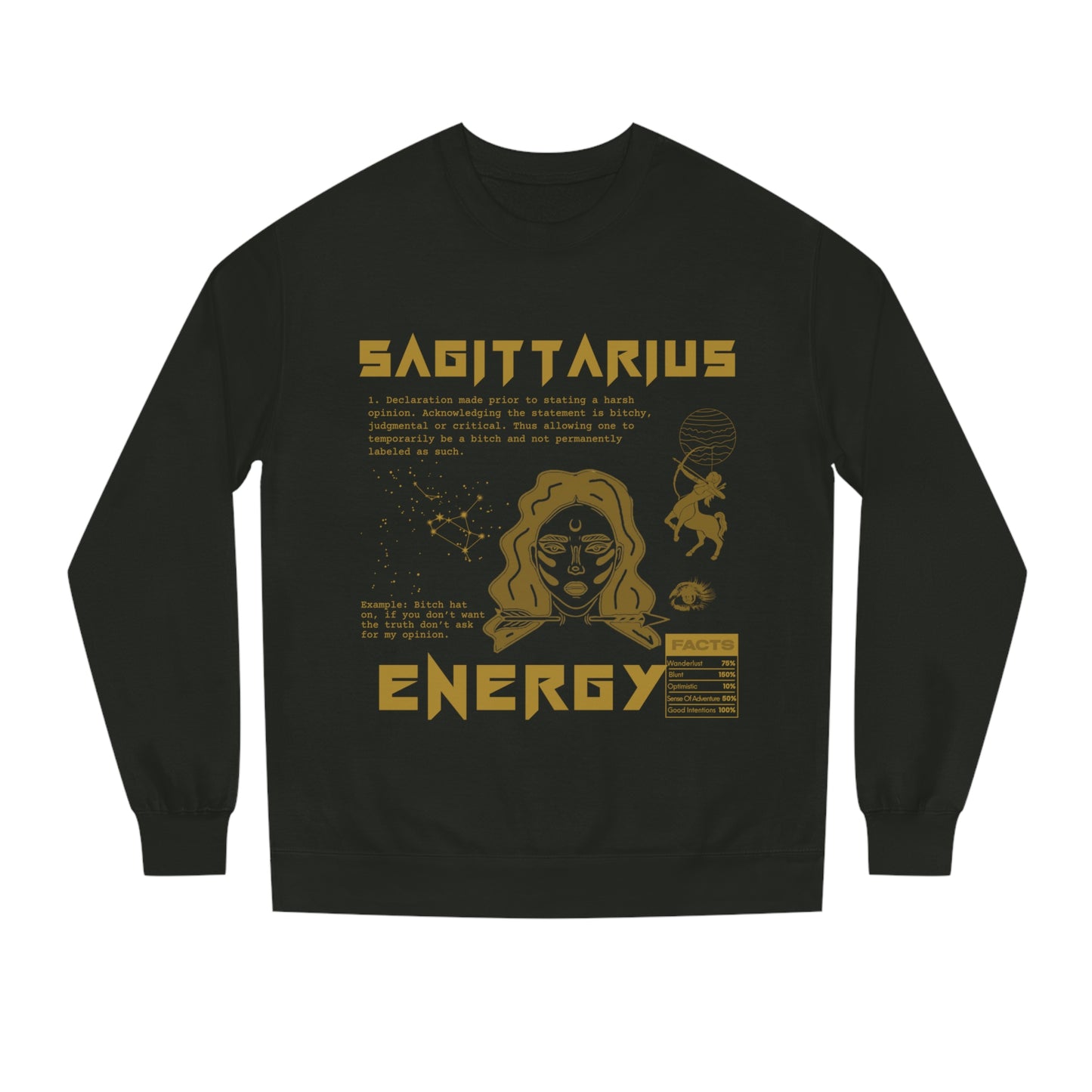 Sagittarius Golden Crewneck