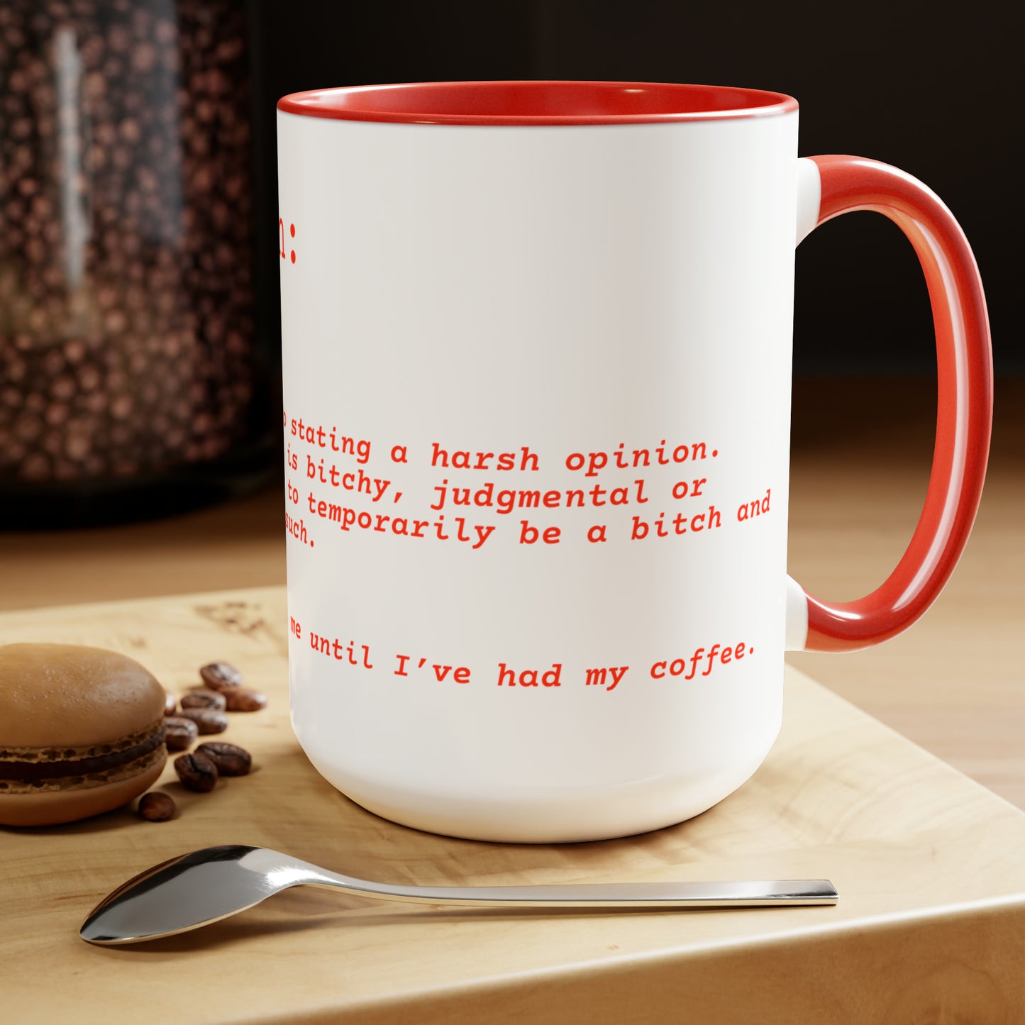 Bitch Hat On - Two Tone Mug